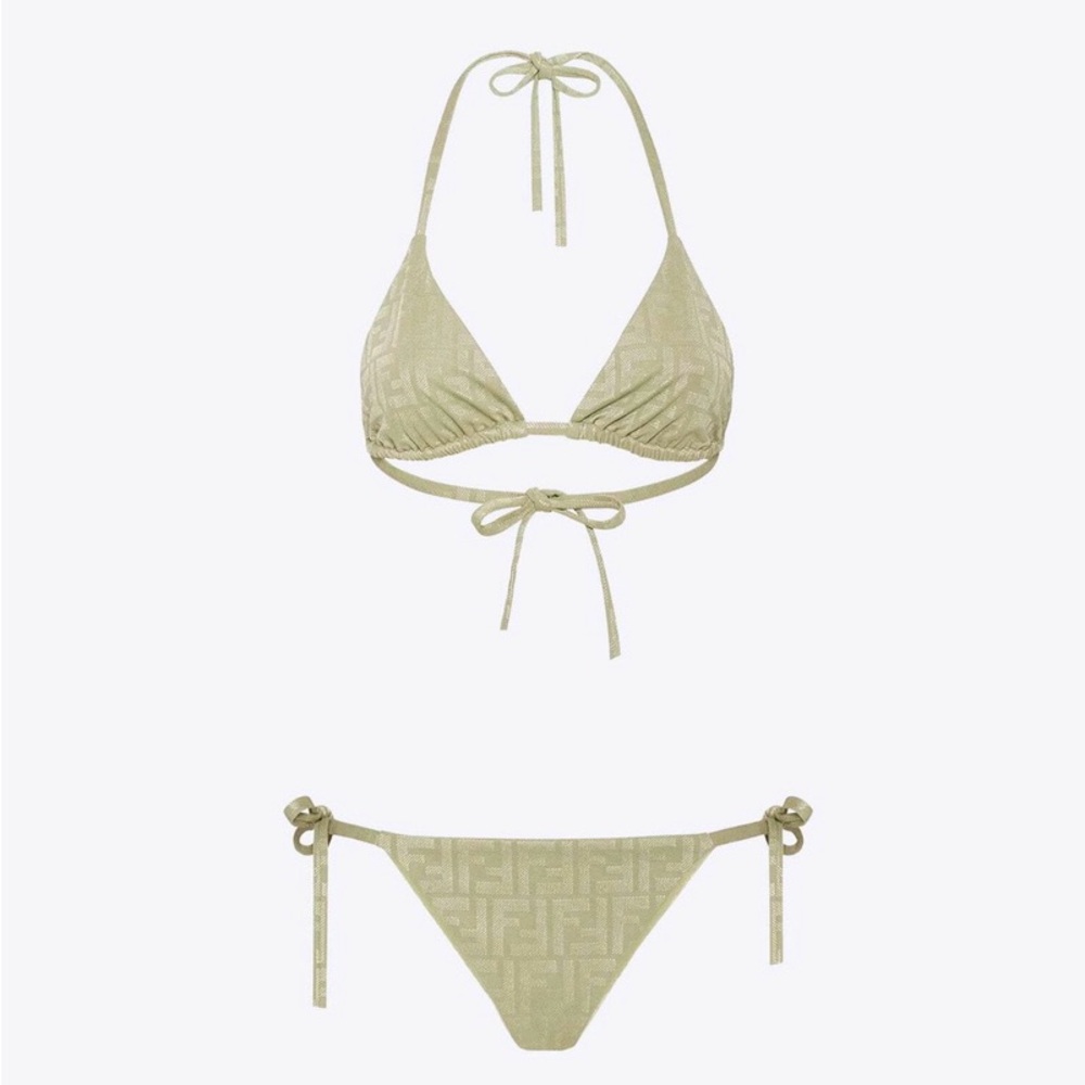 FENDI Lycra bikini with FF motif. Size 42. Brand new